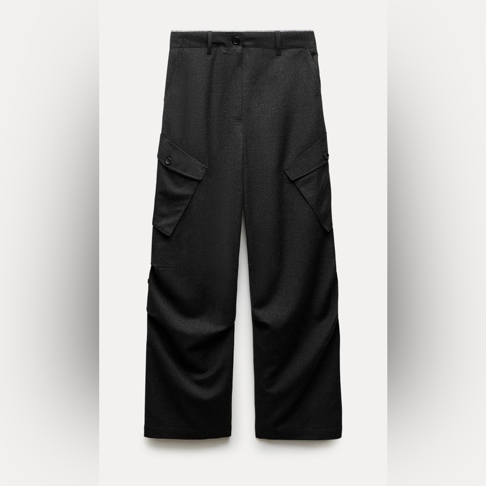 Zara wool cargo pants